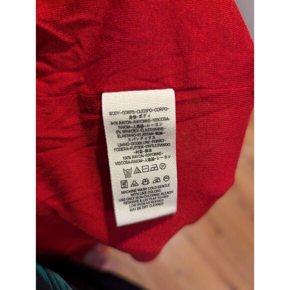 Free People Size Small Red Floral Long Bell Sleeve Maxi Dress - Picture 6 of 7